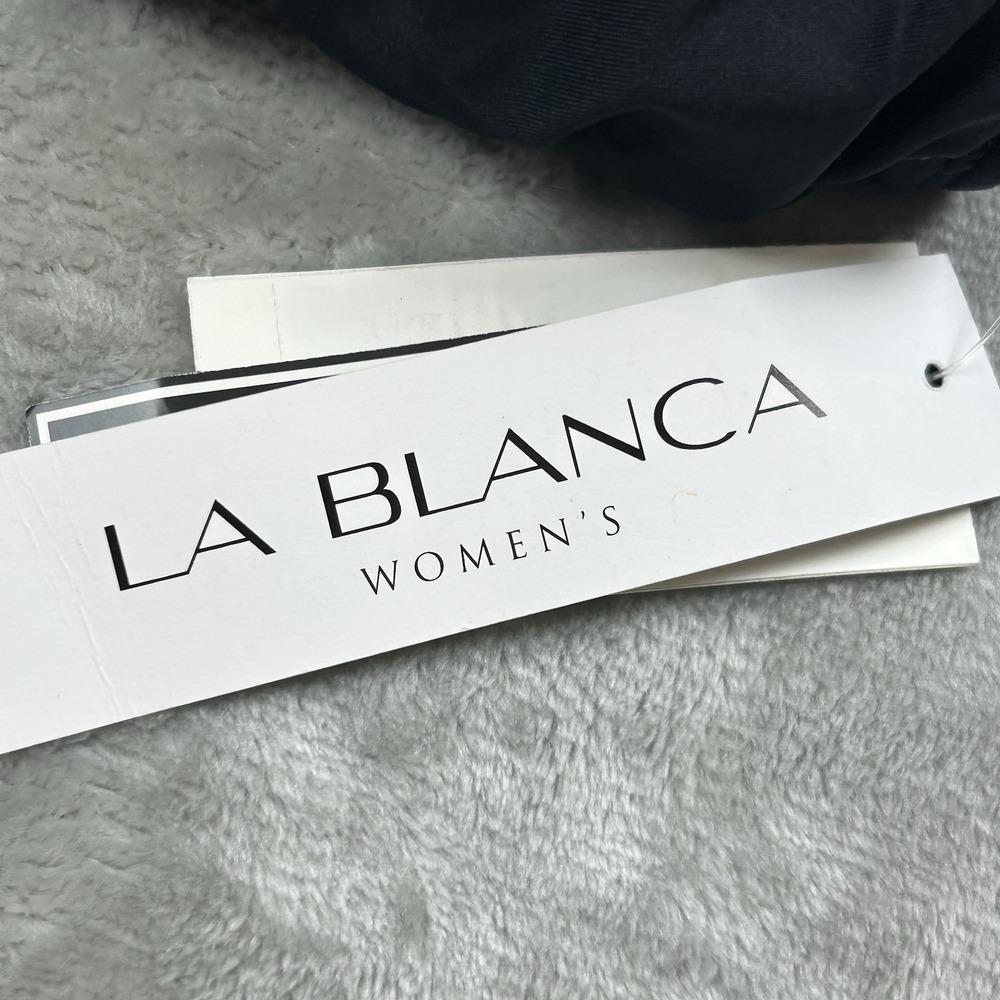 NWT La Blanca Swimsuit Womens 16W black one piece adjustable straps MSRP  $109 - Picture 7 of 12